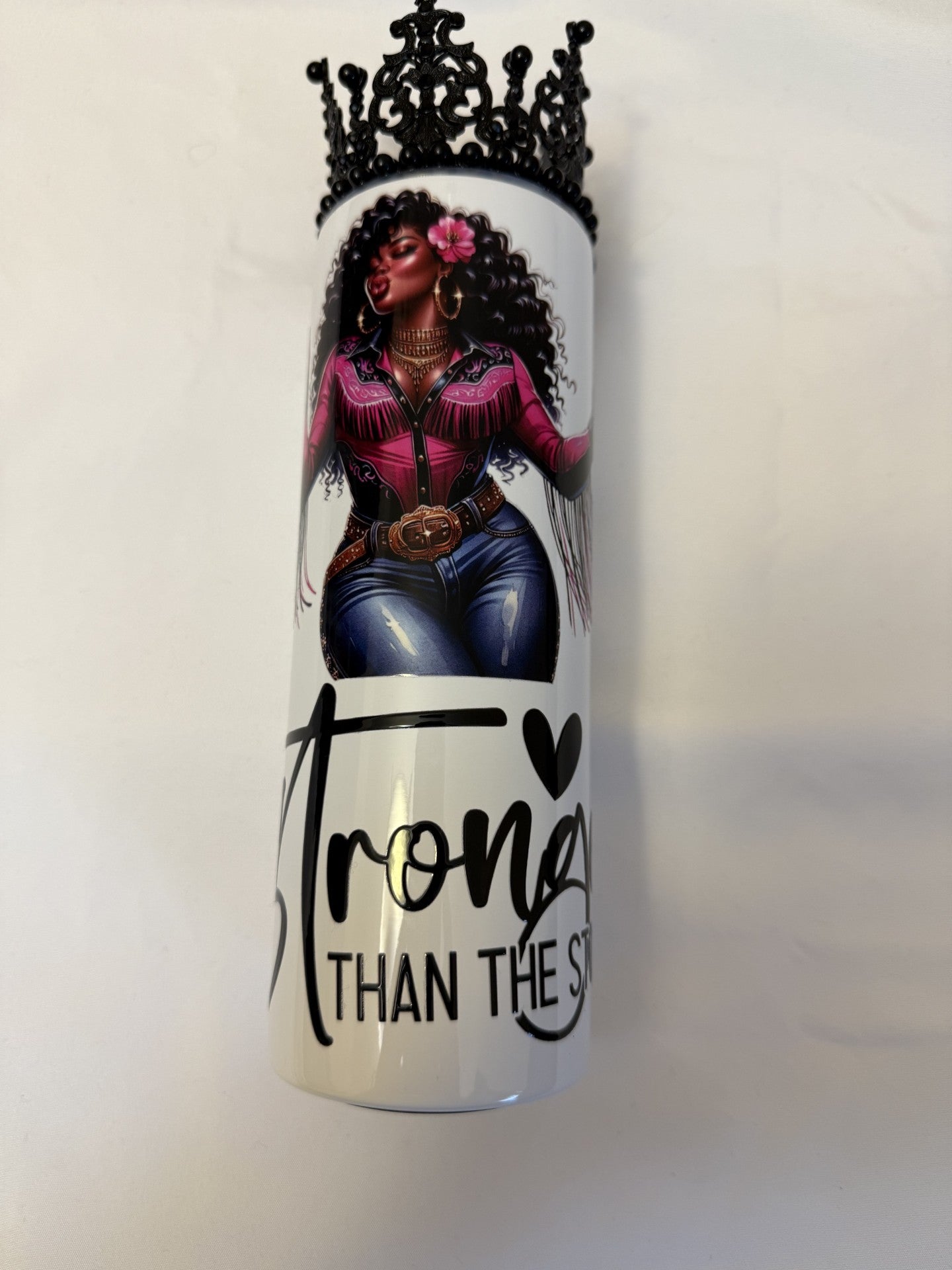 Stronger than the Storm with crown - 20 oz Insulated Tumbler