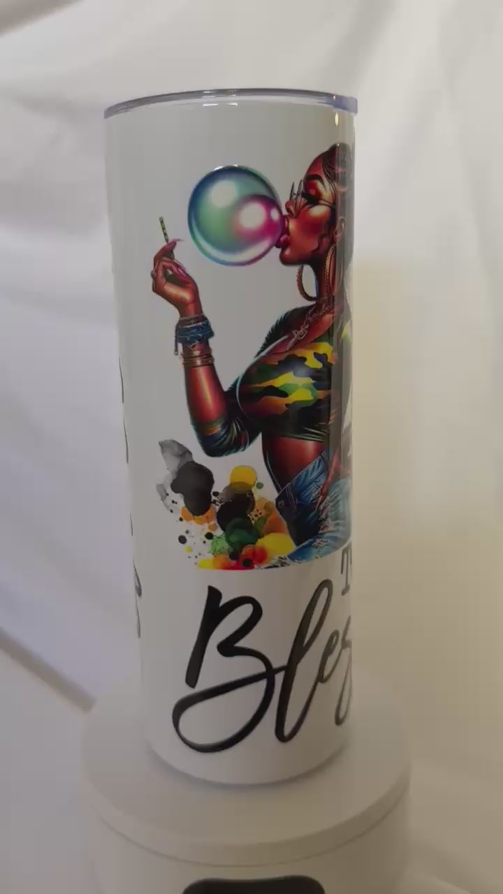 Too Blessed to Be Stressed - 20 oz Insulated Tumbler